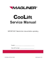 Preview for 1 page of Magliner CooLift CTA43 Service Manual