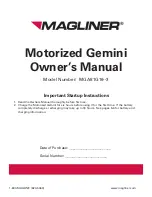 Magliner MGA81G16-3 Owner'S Manual preview