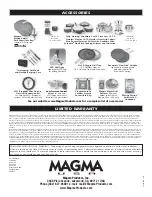 Предварительный просмотр 10 страницы Magma A10-205-CSA Owner'S Manual