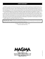 Предварительный просмотр 14 страницы Magma A10-207-3-CSA Owner'S Manual