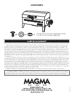 Предварительный просмотр 8 страницы Magma ADVENTURER A10-603-CSA Owner'S Manual