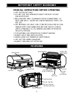 Предварительный просмотр 2 страницы Magma Avalon A10-1224 Owner'S Manual