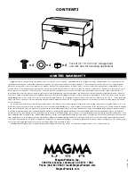 Предварительный просмотр 8 страницы Magma CABO Adventurer Series Owner'S Manual