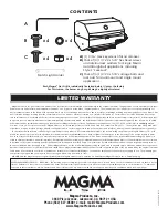 Предварительный просмотр 8 страницы Magma Catalina II A10-1218-2-CSA Owner'S Manual