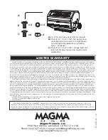 Предварительный просмотр 7 страницы Magma Catalina II A10-1218-2GS Owner'S Manual