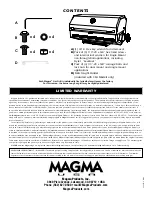 Предварительный просмотр 8 страницы Magma Monterey II GOURMET Series Owner'S Manual