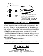 Preview for 9 page of Magma Newport A10-918 Owner'S Manual