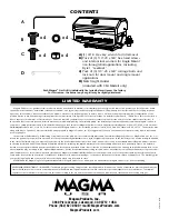 Предварительный просмотр 8 страницы Magma Newport II A10-918-2 Owner'S Manual