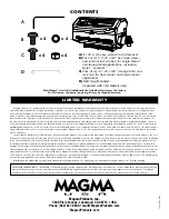 Предварительный просмотр 8 страницы Magma Newport II A10-918-2GS-CSA Owner'S Manual