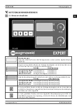 Preview for 63 page of Magmaweld EXPERT Series User Manual