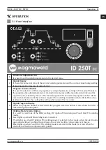 Preview for 21 page of Magmaweld ID 250 T DC User Manual