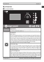 Предварительный просмотр 21 страницы Magmaweld ID 65 P User Manual