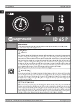 Предварительный просмотр 24 страницы Magmaweld ID 65 P User Manual