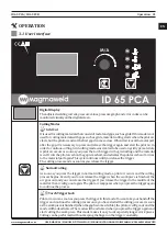 Preview for 21 page of Magmaweld ID 65 PCA User Manual