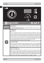 Preview for 24 page of Magmaweld ID 65 PX User Manual