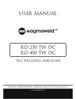 Предварительный просмотр 1 страницы Magmaweld RD 250 TW DC User Manual