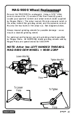 Preview for 21 page of Magna-Matic MAG-8000 Series Operating Instructions Manual