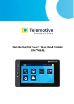 Preview for 1 page of Magna Telemotive blue PiraT Remote User Manual