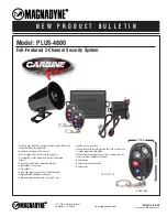 Предварительный просмотр 1 страницы Magnadyne Carbine PLUS-4800 Product Bulletin