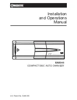 Preview for 1 page of Magnadyne EAX540 Installation And Operation Manual