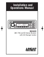 Magnadyne Linear M3200CD Installation And Operation Manual preview