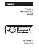 Предварительный просмотр 1 страницы Magnadyne M3500DVD Operation and Operation And Installation Manual