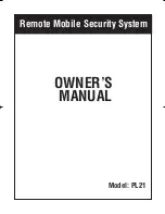 Magnadyne PL21 Owner'S Manual preview