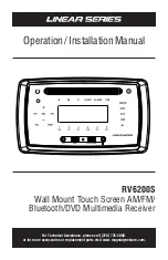 Magnadyne RV6200S Operation & Installation Manual предпросмотр