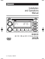 Предварительный просмотр 1 страницы Magnadyne Sirius M9900DVDS Installation And Operation Manual