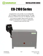 Magnaflux CD-2100 Series Installation Manual preview