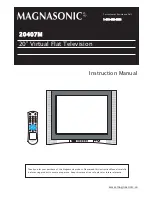 Preview for 1 page of Magnasonic 20407M Instruction Manual