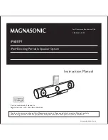 Preview for 1 page of Magnasonic iP600M Instruction Manual