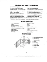 Предварительный просмотр 8 страницы Magnasonic MMW6101 Owner'S Manual