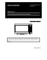 Предварительный просмотр 1 страницы Magnasonic MMW6103-3 Instruction Manual