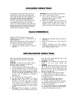 Предварительный просмотр 4 страницы Magnasonic MMW6103-3 Instruction Manual
