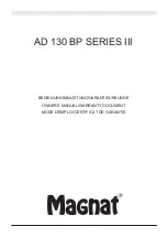 Preview for 1 page of Magnat Audio AD 130 BP SERIES II Owner'S Manual/Warranty Document