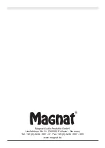 Предварительный просмотр 20 страницы Magnat Audio AD 130 BP SERIES II Owner'S Manual/Warranty Document