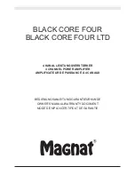 Magnat Audio BLACK CORE FOUR LTD Owner'S Manual/Warranty Document preview