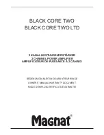 Magnat Audio Black Core Two Owner'S Manual preview