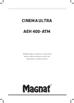 Preview for 1 page of Magnat Audio Cinema Ultra AEH 400-ATM Important Notes For Installation & Warranty Card