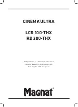 Magnat Audio Cinema Ultra RD 200-THX Important Notes For Installation & Warranty Card preview