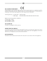 Preview for 16 page of Magnat Audio CS 40 Important Notes For Installation & Warranty Card