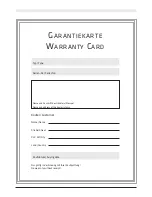 Preview for 55 page of Magnat Audio CS 40 Important Notes For Installation & Warranty Card