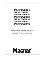 Preview for 1 page of Magnat Audio DARK POWER 102 Owner'S Manual/Warranty Document