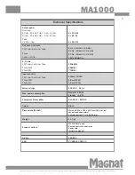 Preview for 6 page of Magnat Audio MCD1050 Technical Specifications