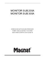 Magnat Audio MONITOR SUB 200A Owner'S Manual preview