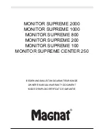 Preview for 1 page of Magnat Audio MONITOR SUPREME 2000 Owner'S Manual