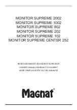 Preview for 1 page of Magnat Audio MONITOR SUPREME 2002 Owner'S Manual/Warranty Document