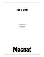 Magnat Audio MTT 990 Owner'S Manual предпросмотр