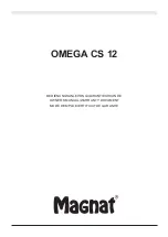 Magnat Audio OMEGA CS 12 Owner'S Manual/Warranty Document предпросмотр